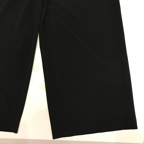 Athleta Black Cropped Ankle Pants Wide-Leg - Picture 15 of 16